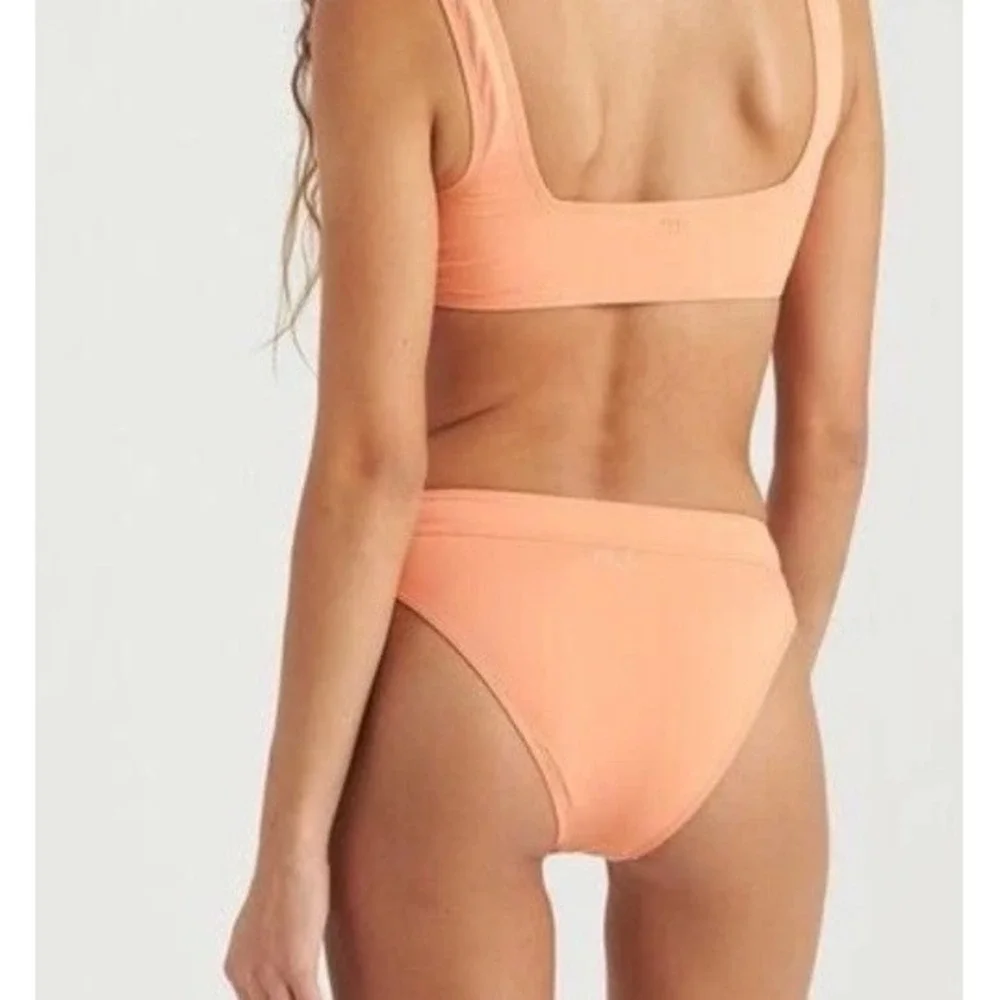 Billabong Sol Searcher Maui Rider Bikini Bottoms XL -14 So Dazed Orange NWT